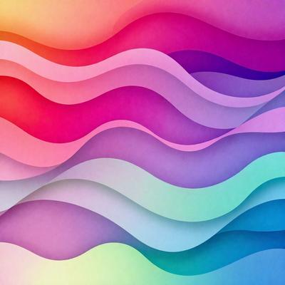 The primary subject of the image is a colorful wave pattern, which is displayed in a variety of colors. The setting is a blue and purple background, creating a visually appealing contrast with the wave pattern. The visual style of the image is a combination of digital art and illustration, showcasing the intricate details of the wave pattern. The dominant colors in the image are blue, purple, and pink, creating a vibrant and lively atmosphere.